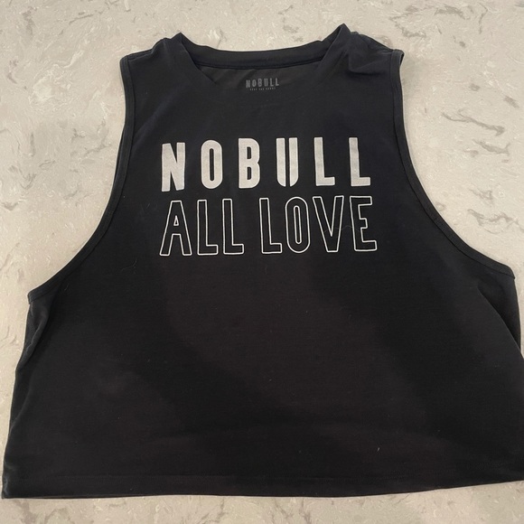 NOBULL Tops - Black Nobull Cropped muscle tank